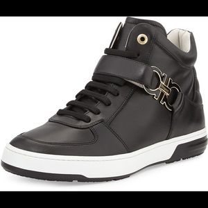 Ferragamo Nayon High Top Sneaker - Size 10